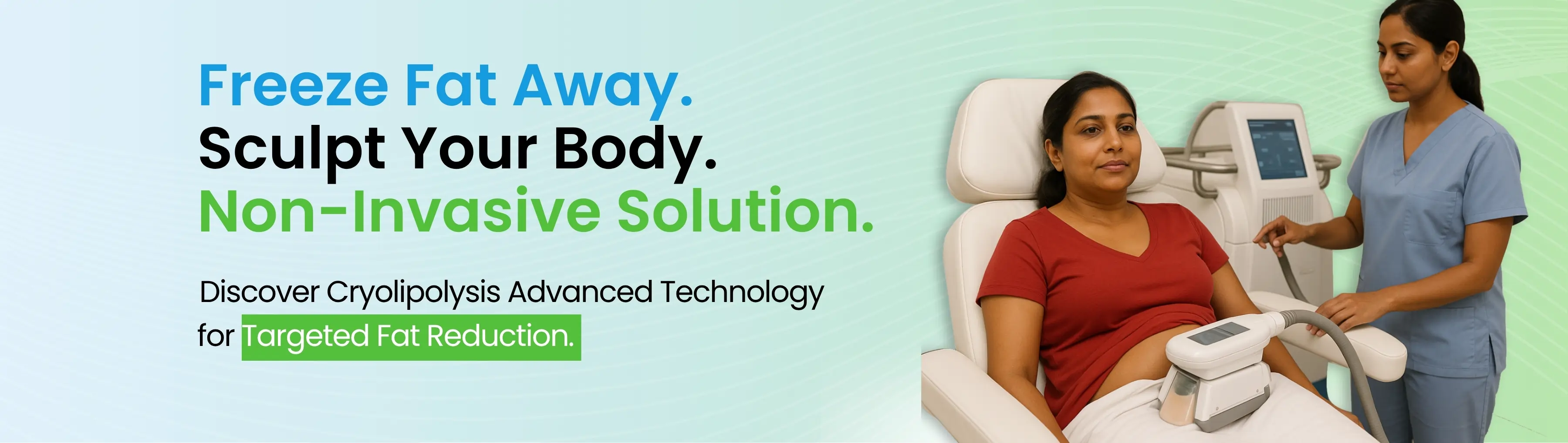 Desktop Banner image of Cryolipolysis Treatment