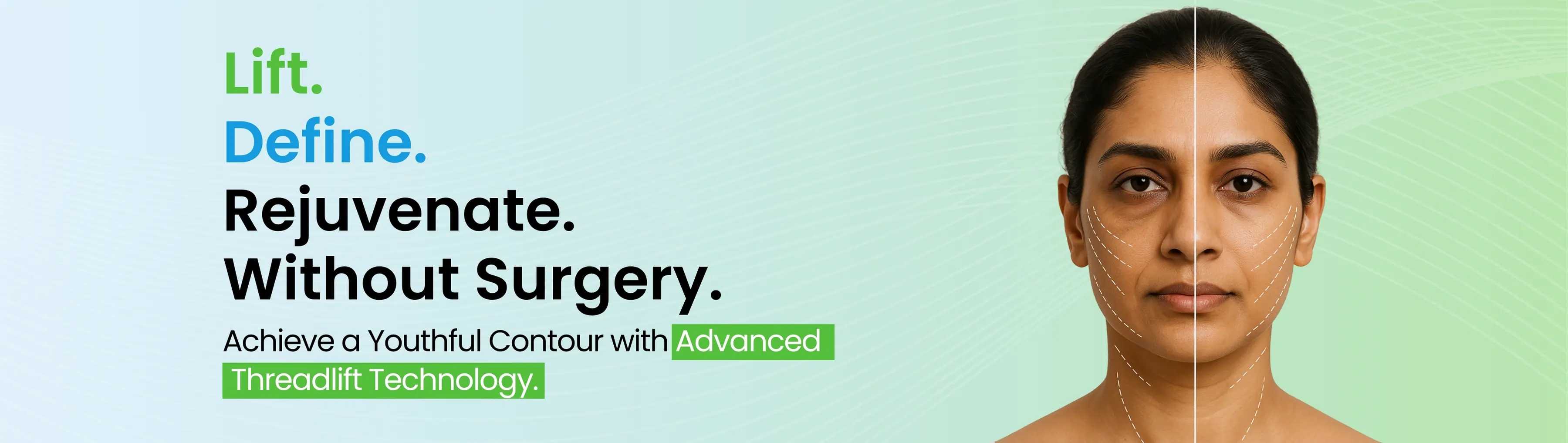 Desktop Banner of Thread Lifts Treatment