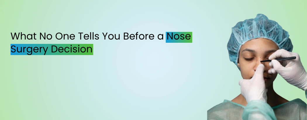 What No One Tells You Before a Nose Surgery Decision